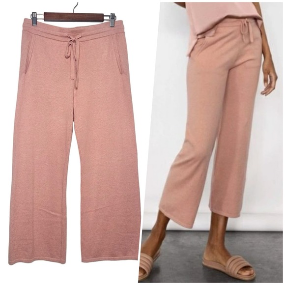 R | Label | Women | Apricot Cotton Cashmere Blend Knit Lounge Pants | Medium - Picture 1 of 9